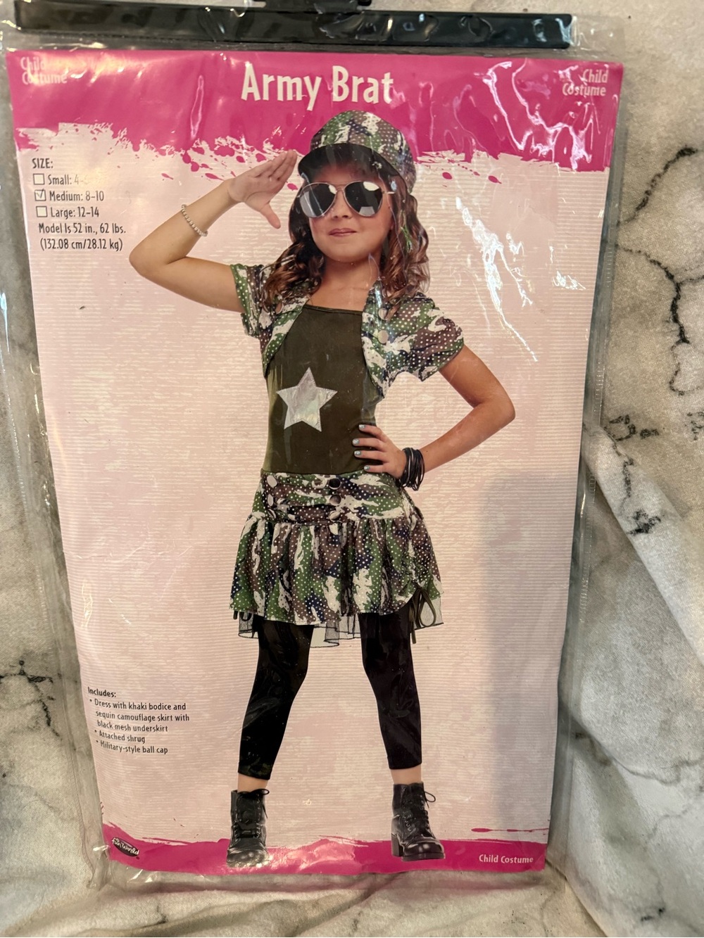 Halloween Army Brat Kids' Camo Costume
